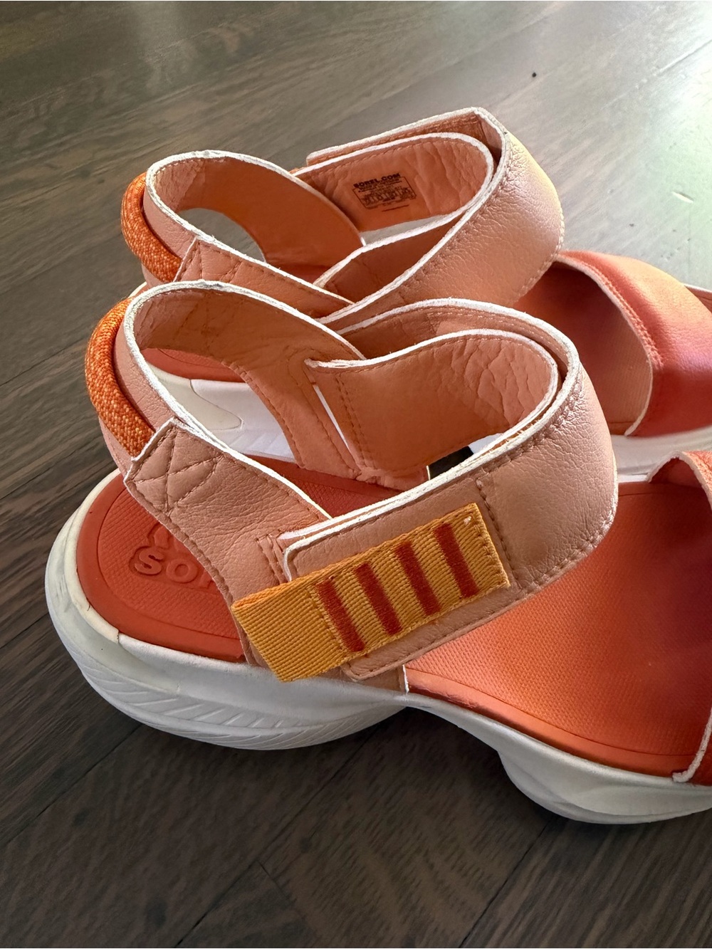 Sorel X Prana Explorer Blitz Stride Sandal Size 7.5 Orange - Picture 7 of 11